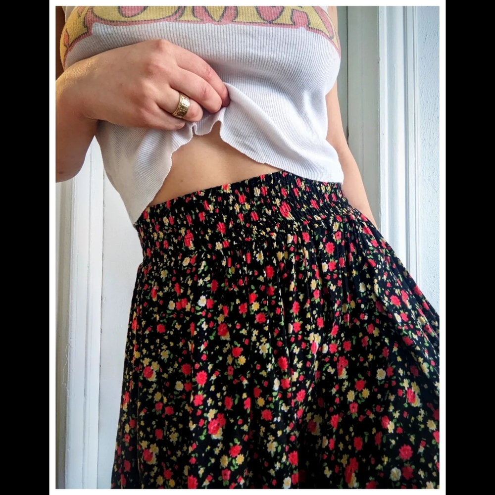 Floral A-Line Forever 21 Skirt